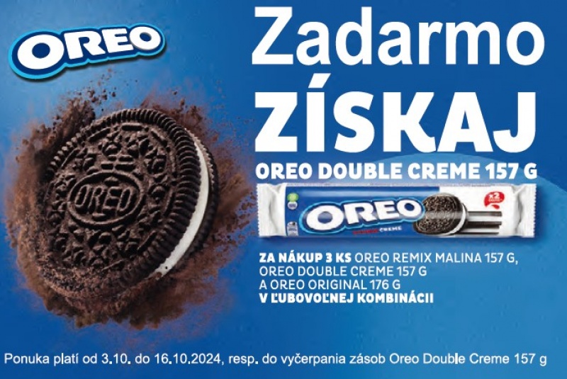 Iné akcie a podporné aktivity / Oreo Double Creme 157 g. - foto