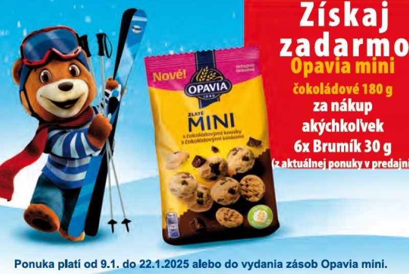 Iné akcie a podporné aktivity / Získaj Opavia mini čokoládové 180 g zadarmo. - foto