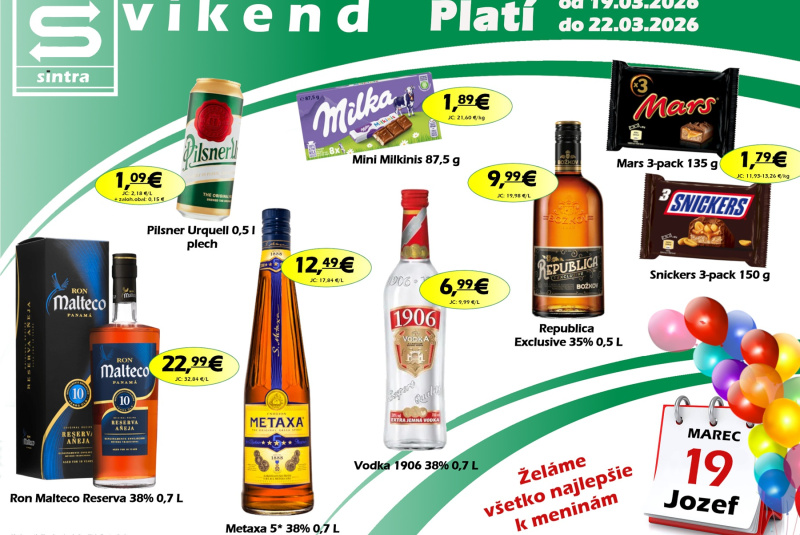 Víkendové ceny / Naša ponuka na víkend - foto