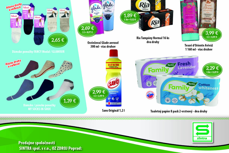 Letákové akcie / Sintra 6/2026 - foto