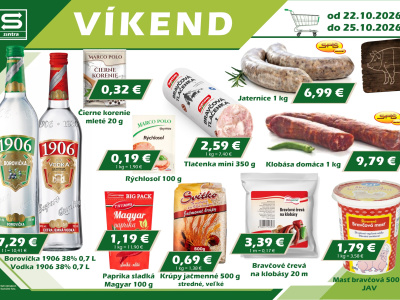Naša ponuka na víkend.