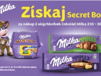 Získaj Milka Secret Box zadarmo.