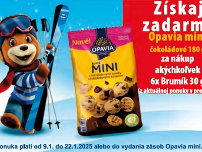 Získaj Opavia mini čokoládové 180 g zadarmo.